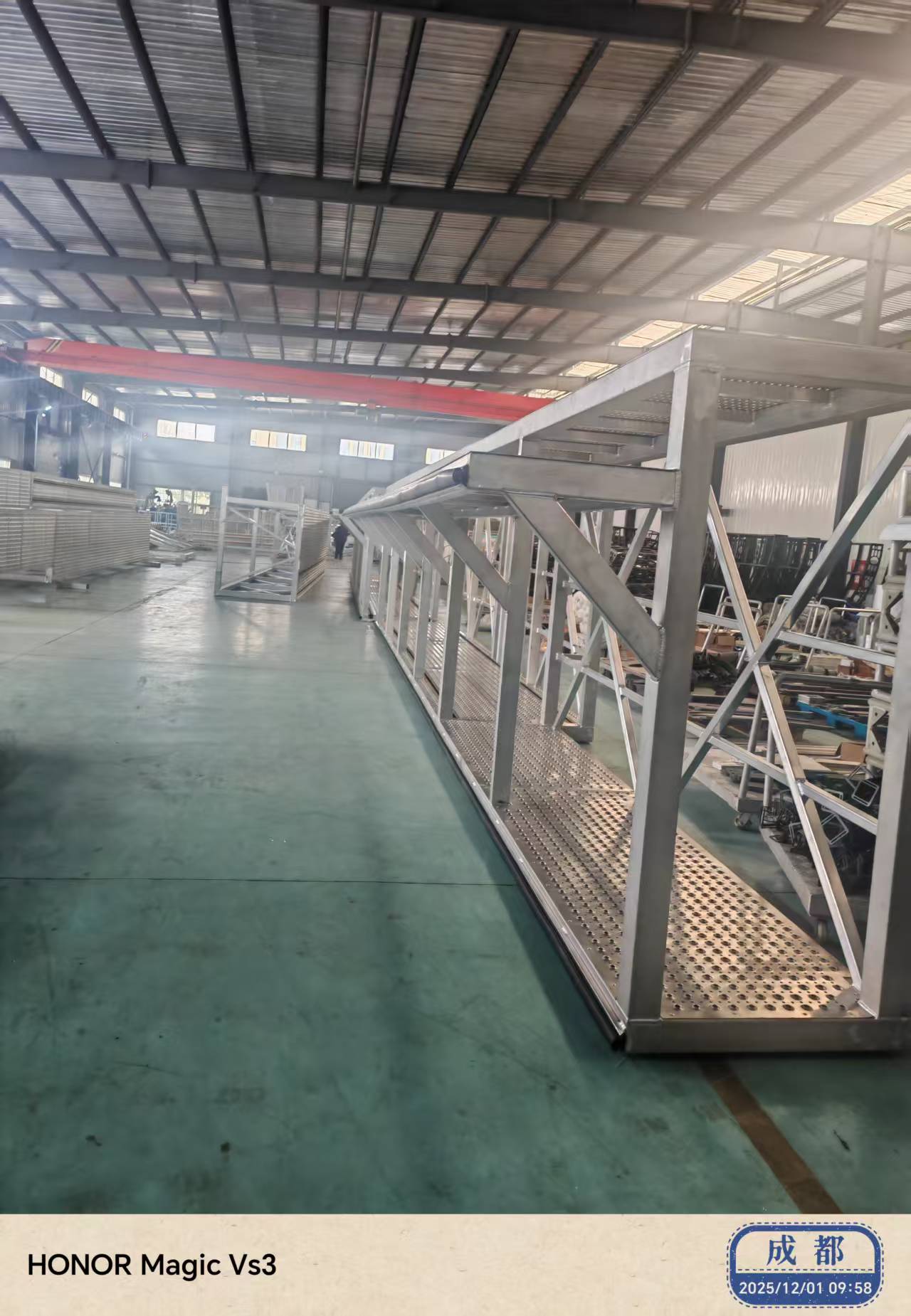 比6061更高輕度的6082高強度飛機維修平臺通道焊接